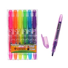 A set of markers of textbooks 6 colors, 4.0 mm, Crown