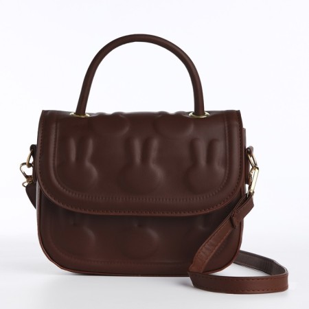 Youth bag on magnet, brown color-1