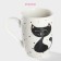 Porcelain shade "Kotik", 350 ml, white color