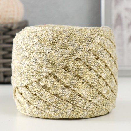 Knitted yarn "Ribbon" with Lurex 85m/170 ± 5 g (Ecc, Lurex: Gold)