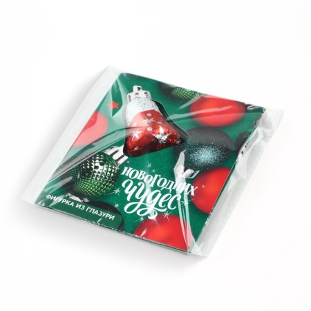 Cocoa cocoa postcard with a figure "Christmas balls", 18 g-4