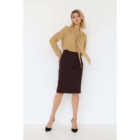 Blouse with a banting tie, size 48-3