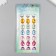 Sticker of rhinestones plastic "oval" mix 18x8 cm