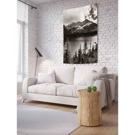 Decorative panel with photo printing "Mountain Flight", vertical, size 150x200 cm
