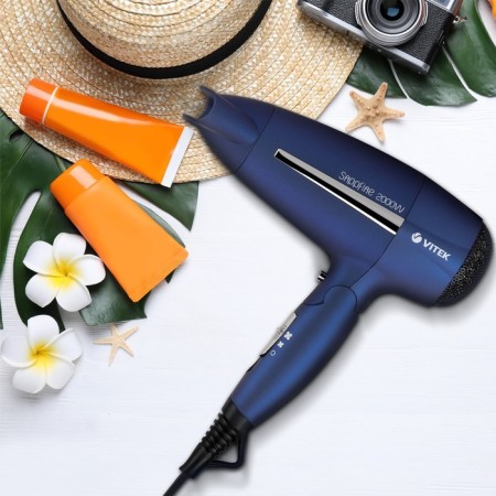 Feng Vitek VT-1309 b, 2000 W, 6 modes, 3 speeds, ionization, blue