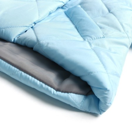 Children's jacket is quilted, the color is blue, height is 116 cm-8