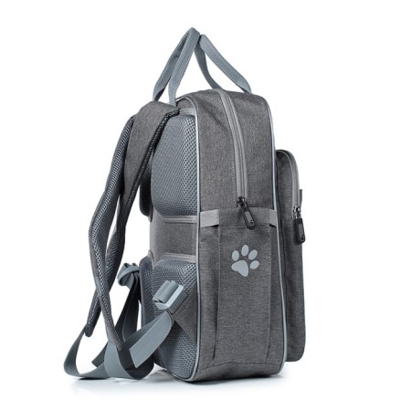 School backpack, synthetic fabric, 300x390x115 cm, gray St.-1