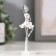 Polystone souvenir "Little ballerina in a white dress" 10x3x4.5 cm