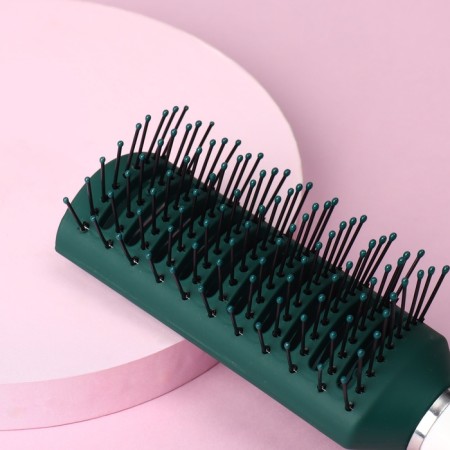 The comb massage, rubberized handle, ventilated, 4.5 × 22.5 cm, green/white color-3