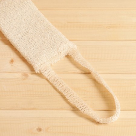 Bath Mocepe with handles "long", white, 35x9cm, cotton, foam-1