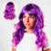 Carnival wig "Blueberry Shake", 120 g