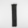 Metal zipper, No. 3, non -proceeding, automatic lock, 30 cm, black color/nickel