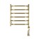 Domoterm electric heated towel rail "Laura" P6, 500x600 mm, right, bronze