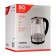 Electric kettle BQ KT1700G, glass, 1.7 l, 2200 watts, black-silver