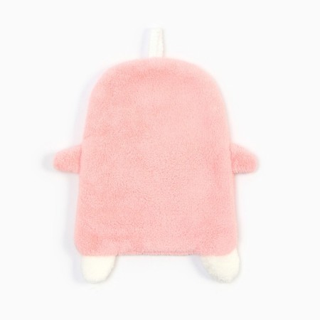 Lovelife hand towel "Penguin", col. Pink, 25x21 cm, 100% PE, microfiber 280 g/m2-2