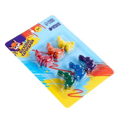 Wax pencils "Bunny", set of 6 colors-4