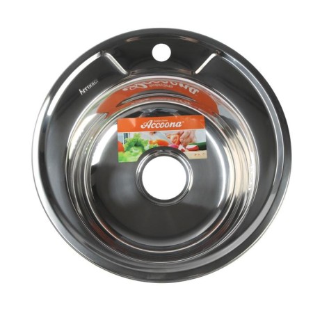 Kitchen car wash Accoona AB4545, mortise, thickness 0.6 mm, 450x165 mm, glossy
