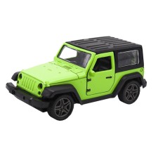 Inertial Funky Toys, Die-Cast, with a black roof, opening doors, 1:32, green color