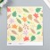 Scrapbooking paper bilateral "leaves" density 180 g 15.5x17 cm