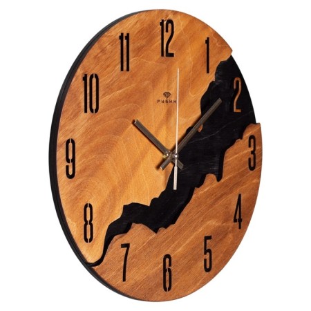 Watching clock, interior "loft", silent, d-29 cm, aa-2
