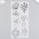 Stickers for creativity Paper "Flowers Sketch" set 3 sheets 10x20 cm