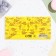 Money envelope "Happy Birthday!" yellow background, leaves, 16x8 cm