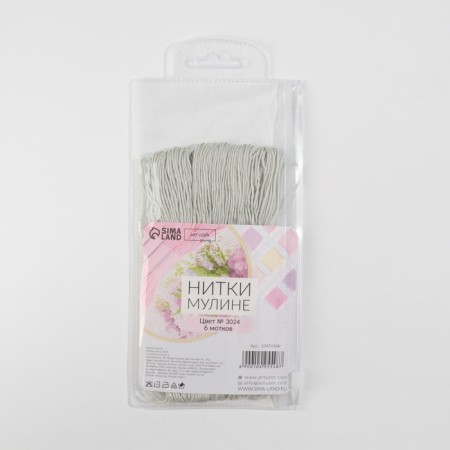 Muline threads 8 ± 1m No. 3024 (nab 6 pcs price for nab) melange au-3