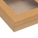 The box is folding, the lid is, with a window, craft, 20 x 20 x 6 cm