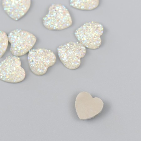 Coboson "Heart" White 1 cm-1