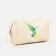 Cosmetic bag with a lightning, with a pen, beige color
