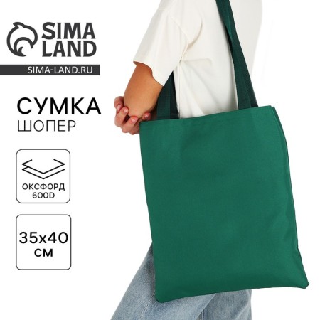Bag Schoper NAZAMOK, 35x0.5x40 cm, Department without lightning, without lining, green