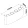 Street lamp Mantra Arcs, LED, 830LM, 3000K, 170x40x80 mm, dark gray color