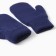 Double children's mittens, dark blue color, size 14