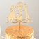 Topper for the Cake "Wedding Rings", 13 × 18 cm, color gold