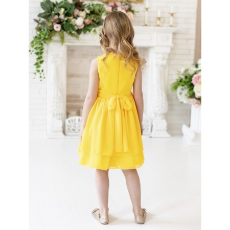 Bella dress, height 98 cm, yellow color-2