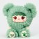 Soft toy "Doll" in a costume of Bear, 30 cm, green color