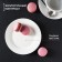 Porcelain dessert plate with a thickened edge of the White Label, D = 17.5 cm, white color