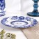 A saucer Gzhel "ANEMON", white-blue, ceramics, D = 15 cm,