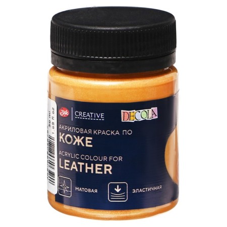 Acrylic paint on the skin 50 ml, ZHK Decola, gold, 26128965