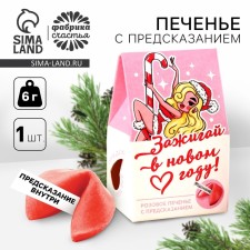 Cookies with a prediction in the box “Light in the new year”, 1 pcs