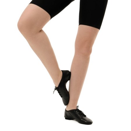 Jazovs are low, genuine leather, insole length 22 cm, black color-2