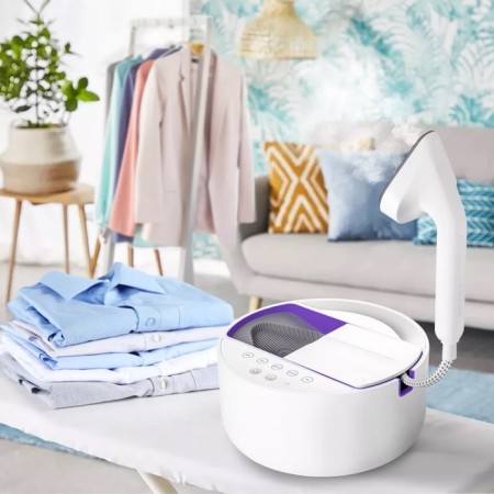 KitFort KT-9110-1, manual, 2180 watts, 600 ml, 45 g/min, cord 1.7 m, white-violet.-1