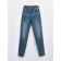 Women's jeans with a high landing CONTE ELEGANT SLIM, size L, color Washed Blue