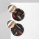 Acryl Earrings "Circle", colored in gold