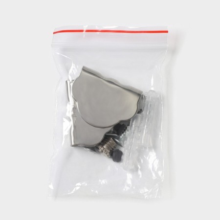 Bathroom shelf, 50 × 12 × 4 cm, metal, glass-12