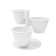 Cascade-Kashpo "Antik", 30 × 30 × 23 cm, for flowers, plastic, white