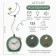 Clock - an alarm clock with "Crescent" Children's, 2 modes, dial D -9 cm, 9.8 x 31.5 cm