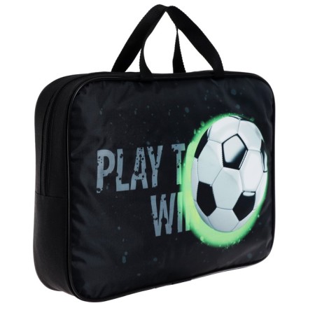 Folder with handles Textile A4, 350 x 270 x 70 mm, calligrata "Football"-1