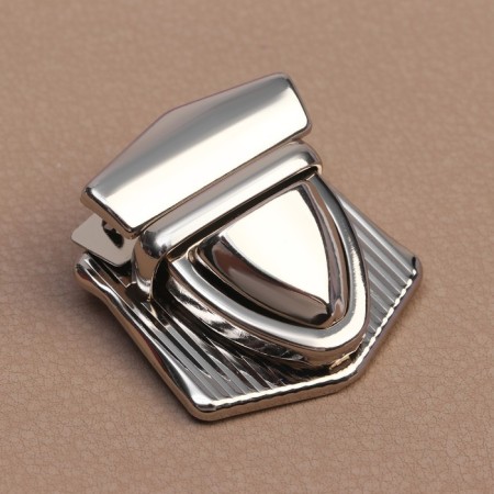 Bag's fastener, 3.3 × 3.5 cm, silver color-1
