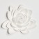 Wall decor, "lotus" 14 x 15 cm, white